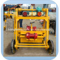 QMJ4-45 electric moving hollow block machine mobile concrete block machine